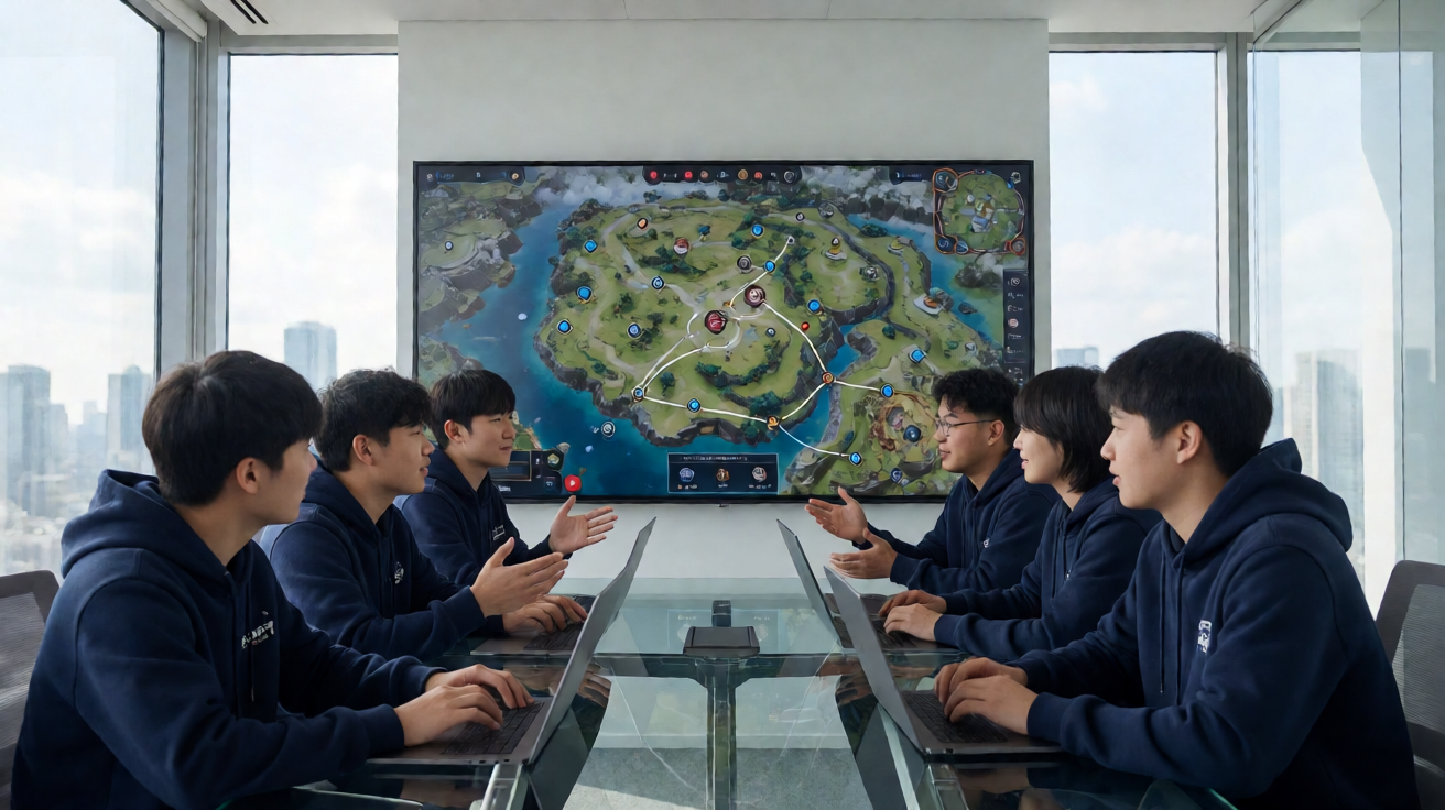 战术竞技类电竞项目，选手在广阔地图上展开生存对抗